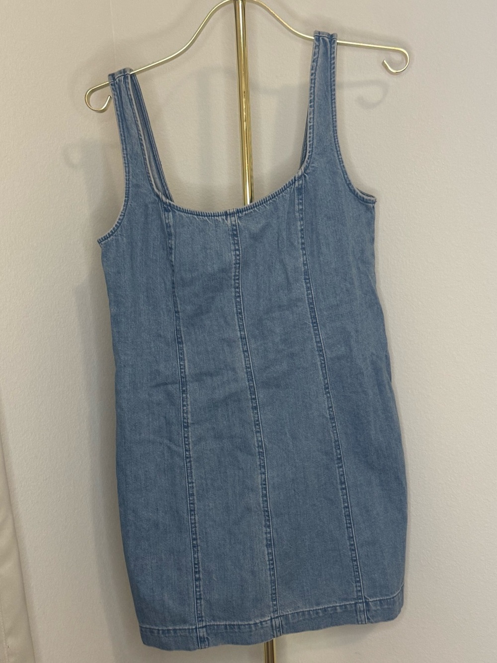 NWT Show Me Your Mumu Denim Mini Dress - Size Large